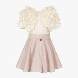 Jessie and James London-Girls Lilac Purple Ruffle Sleeve Dress | Childrensalon Outlet