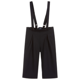 Jessie and James London-Girls Navy Blue Wide Trousers | Childrensalon Outlet