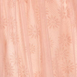 Jessie and James London-Girls Pink Cotton Jacquard & Tulle Dress | Childrensalon Outlet