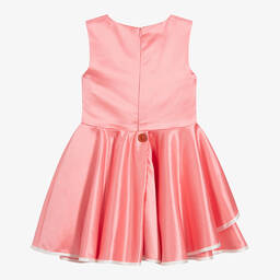 Jessie and James London-Girls Pink Satin Dress | Childrensalon Outlet