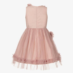 Jessie and James London-Girls Pink Tulle Flower Dress | Childrensalon Outlet