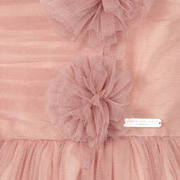 Jessie and James London-Girls Pink Tulle Flower Dress | Childrensalon Outlet