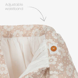 Jessie and James London-Girls Rose Gold Floral Jacquard Skirt | Childrensalon Outlet