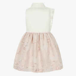 Jessie and James London-فستان عاجي وردي براق للبنات | Childrensalon Outlet
