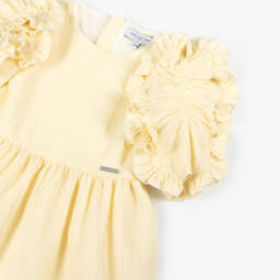 Jessie and James London-Girls Sunshine Frilled Seersucker Dress | Childrensalon Outlet