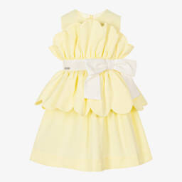 Jessie and James London-Girls Sunshine Scallop Ruffle Frock | Childrensalon Outlet