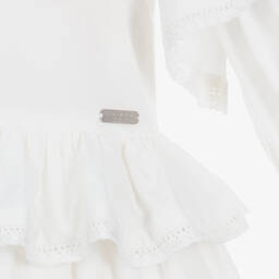 Jessie and James London-Белое хлопковое платье с вышивкой | Childrensalon Outlet