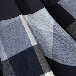 Jessie and James London-Navy Blue Checked Dress | Childrensalon Outlet