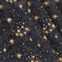 Jessie and James London-Navy Blue & Gold Cosmic Skirt | Childrensalon Outlet