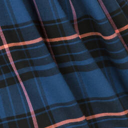 Jessie and James London-Бело-синее платье в шотландскую клетку | Childrensalon Outlet