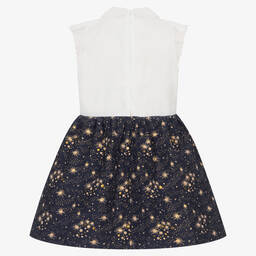 Jessie and James London-Кремово-синее платье | Childrensalon Outlet