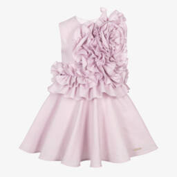 Jessie and James London-Youthful Lilac Linen Dream Dress | Childrensalon Outlet