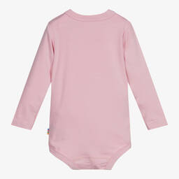 Joha-Розовое боди из органического бамбука | Childrensalon Outlet