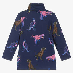 Joules-Blue Dinosaur Zip-Up Top | Childrensalon Outlet