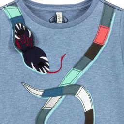 Joules-Blue Marl Snake T-Shirt | Childrensalon Outlet