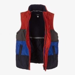 جولز-جاكيت مبطن 2 في 1 لون أزرق ورمادي وأحمر للأولاد | Childrensalon Outlet