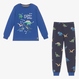 جولز-بيجاما قطن جيرسي لون أزرق للأولاد | Childrensalon Outlet