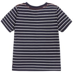 Joules-Boys Blue Stripe T-Shirt | Childrensalon Outlet