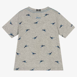 جولز-تيشيرت قطن لون رمادي للأولاد | Childrensalon Outlet