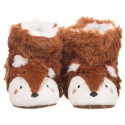 Joules-Brown Fox Slippers | Childrensalon Outlet