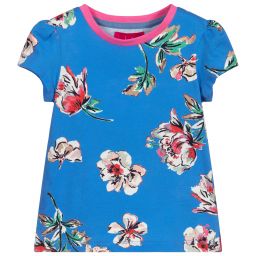 Blue Floral T-Shirt | Childrensalon Outlet