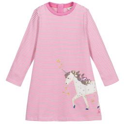 Joules-Girls Pink Striped Dress | Childrensalon Outlet