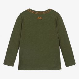 جولز-توب قطن لون أخضر للأولاد | Childrensalon Outlet