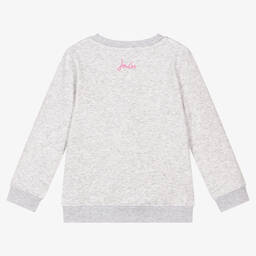 Joules-سويتشيرت قطن جيرسي لون رمادي للبنات | Childrensalon Outlet