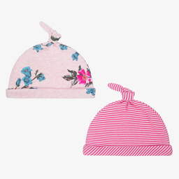 جولز-قبعة قطن عضوي لون زهري للمولودات (عدد 2) | Childrensalon Outlet