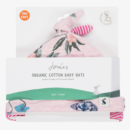 جولز-قبعة قطن عضوي لون زهري للمولودات (عدد 2) | Childrensalon Outlet