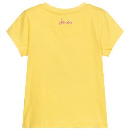 جولز-تيشيرت قطن جيرسي لون أصفر للبنات | Childrensalon Outlet