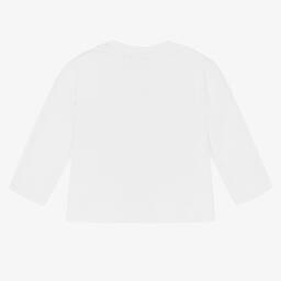 Joyday-Baby Boys White Cotton Super Hero Top | Childrensalon Outlet