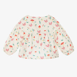 Joyday-Baby Girls Ivory Cotton Woodland Blouse | Childrensalon Outlet