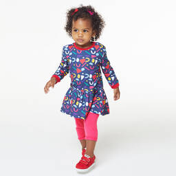 Joyday-Baby Girls Pink Cotton Leggings | Childrensalon Outlet