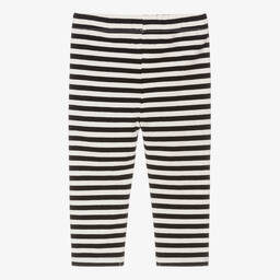 Joyday-Black Breton Striped Cotton Baby Leggings | Childrensalon Outlet