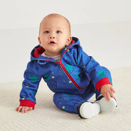 Joyday-Blue Cotton Planet & Stars Baby Tracksuit | Childrensalon Outlet