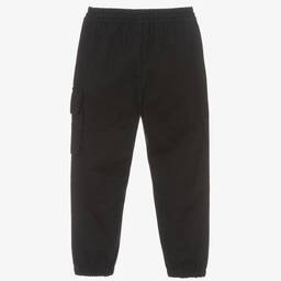 Joyday-بنطلون قطن تويل لون أسود للأولاد | Childrensalon Outlet