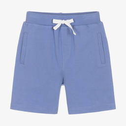 Joyday-Boys Blue Cotton Shorts | Childrensalon Outlet
