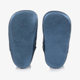 جويداي-بوت جلد لون أزرق لمرحلة قبل المشي للمولودات | Childrensalon Outlet