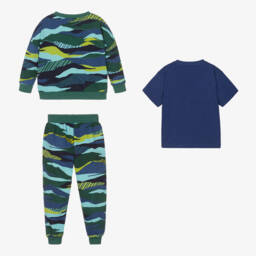 Joyday-Футболка и сине-зеленый спортивный костюм из хлопка | Childrensalon Outlet