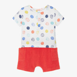 Joyday-Boys Cheerful Red Shorts Ensemble | Childrensalon Outlet