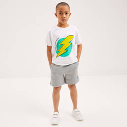 Joyday-Серые хлопковые шорты с молнией для мальчиков | Childrensalon Outlet