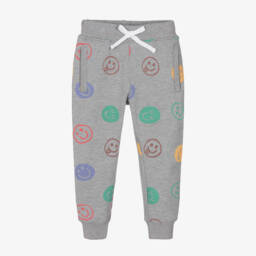 Joyday-Boys Grey Smiley Joggers | Childrensalon Outlet