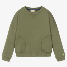 Joyday-Boys Khaki Cotton Jersey Top | Childrensalon Outlet