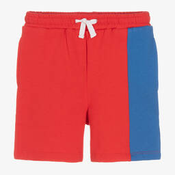 Joyday-Boys Red & Blue Cotton Shorts | Childrensalon Outlet