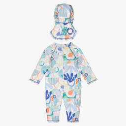 Joyday-Boys Sun-Ready Suit & Hat Duo | Childrensalon Outlet