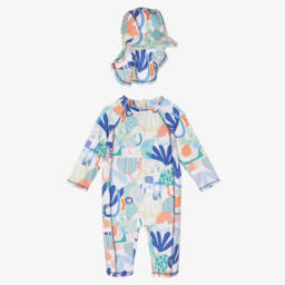 Joyday-Boys Sun-Ready Suit & Hat Duo | Childrensalon Outlet