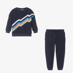 Joyday-Boys Vibrant Blue Zigzag Set | Childrensalon Outlet