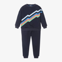 Joyday-Boys Vibrant Blue Zigzag Set | Childrensalon Outlet