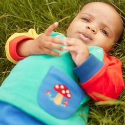Joyday-Colourblock Cotton Baby Tracksuit | Childrensalon Outlet